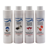 Crystal Aire Rose, Vanilla, Eucalyptus and Ocean Mist Air Purifier Concentrates - 4 Pack (200ml)